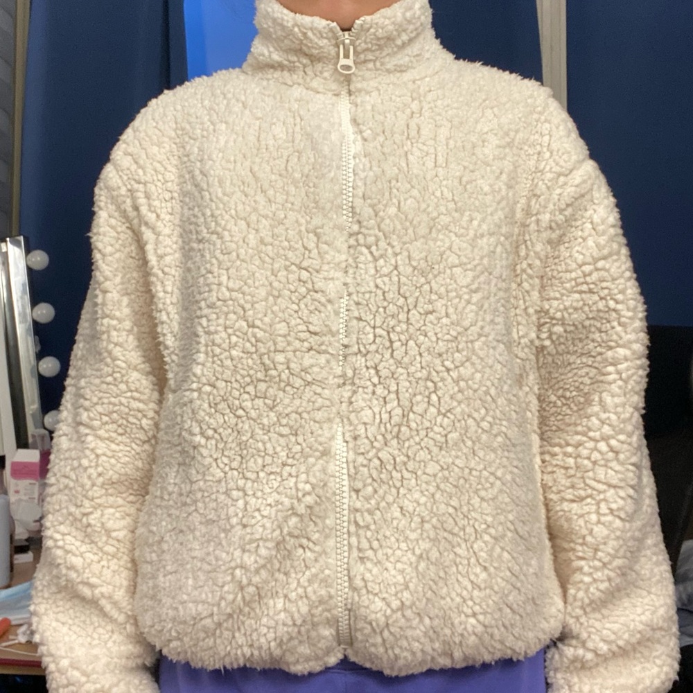 H&M Beige Teddy Jacket